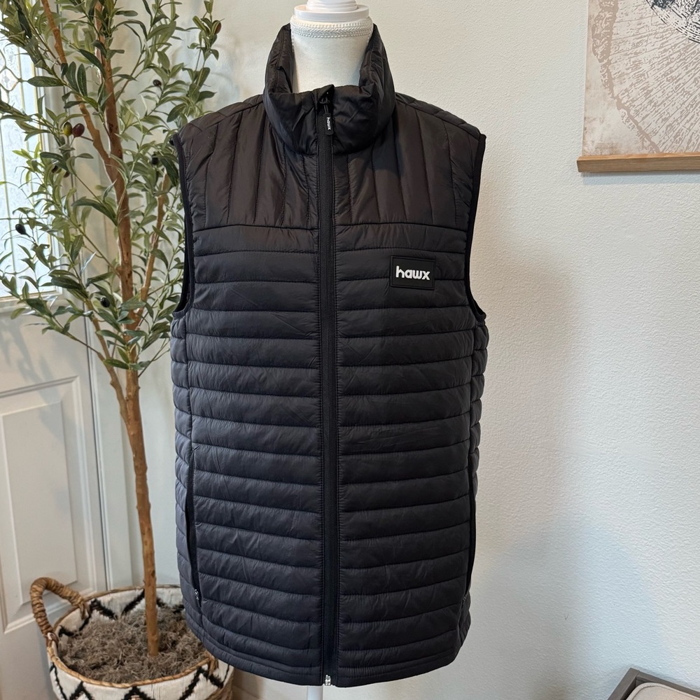 Hawx Men's Black Quilted Vest NWOT